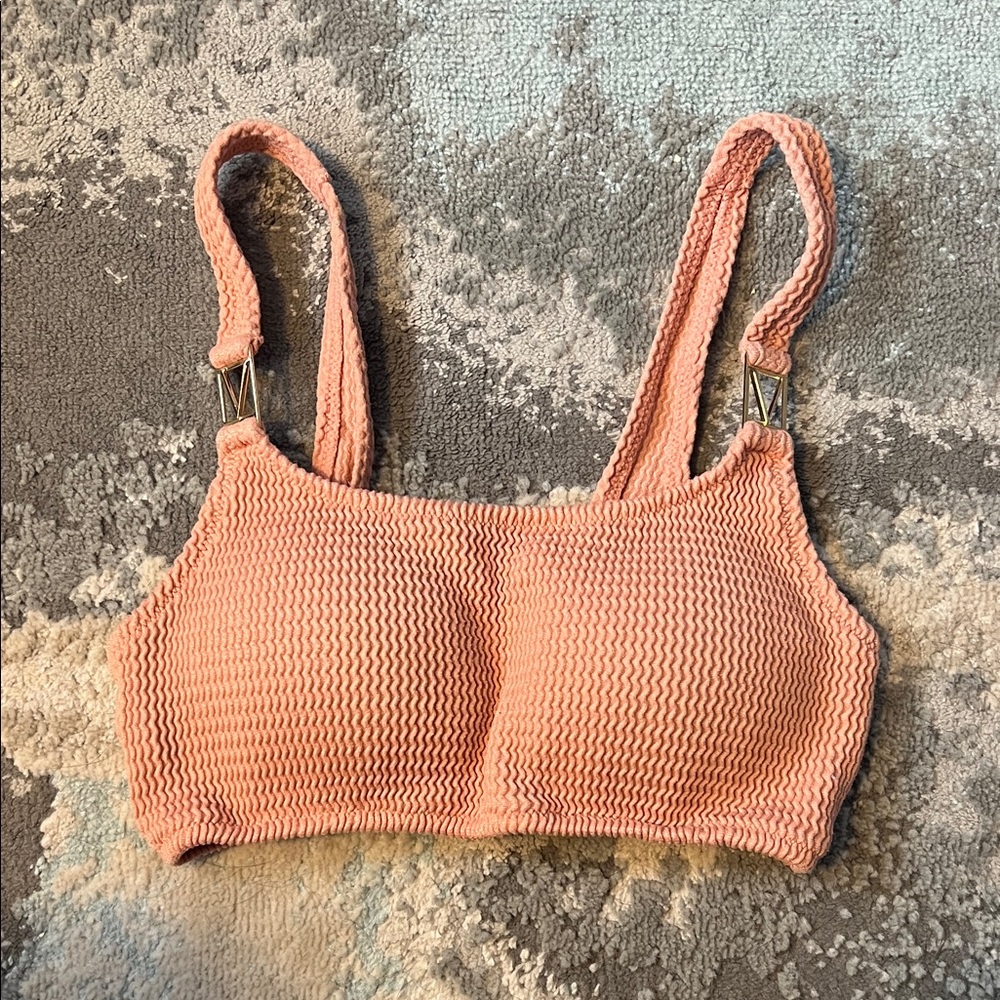 Victoria's Secret Coral Knit Bralette Swim Top